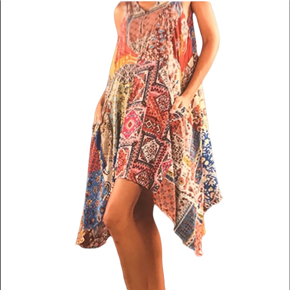 NWT.  Sacred Threads Dress in S/M.   220218. LG GR/GR